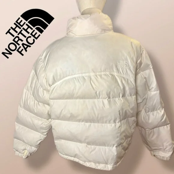 The North Face 2000 Retro Nuptse Puffer Down Jacket Gardenia White 700 Down XL - Picture 6 of 16